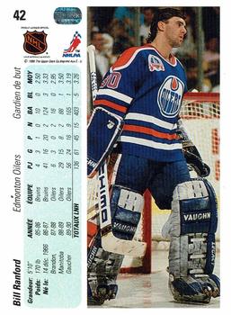 2010-11 Upper Deck French - 1990-91 Upper Deck French Buybacks #42 Bill Ranford  Back