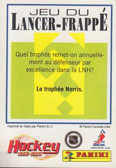 1992-93 Panini Stickers (French) #17 Brendan Shanahan  Back