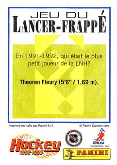 1992-93 Panini Stickers (French) #103 Esa Tikkanen  Back