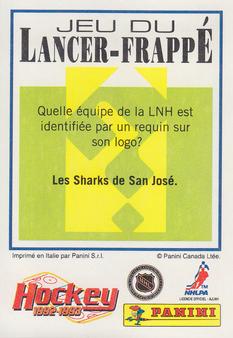 1992-93 Panini Stickers (French) #118 Paul Ysebaert  Back