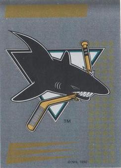 1992-93 Panini Stickers (French) #122 San Jose Sharks Logo Front