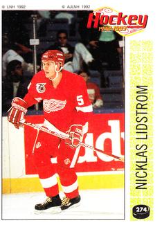 1992-93 Panini Stickers (French) #274 Nicklas Lidstrom  Front