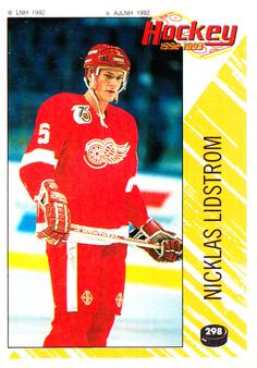 1992-93 Panini Stickers (French) #298 Nicklas Lidstrom  Front