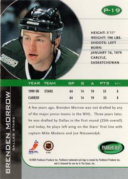 2000-01 Be a Player Memorabilia - Parkhurst 2000 (50th Anniversary) #P-19 Brenden Morrow  Back