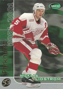 2000-01 Be a Player Memorabilia - Parkhurst 2000 (50th Anniversary) #P-49 Nicklas Lidstrom  Front