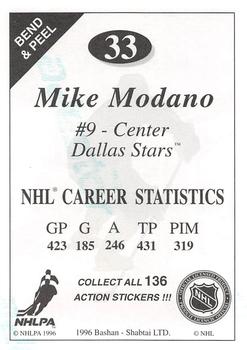1995-96 Bashan Imperial Super Stickers #33 Mike Modano Back