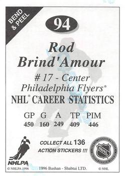 1995-96 Bashan Imperial Super Stickers #94 Rod Brind'Amour Back