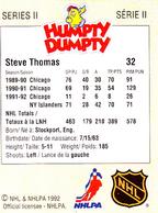 1992-93 Humpty Dumpty II #NNO Steve Thomas Back