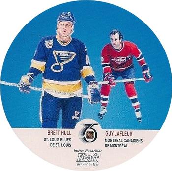 1991-92 Kraft #66 Brett Hull / Guy Lafleur Front