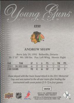 2011-12 Upper Deck - UD Canvas #C232 Andrew Shaw  Back