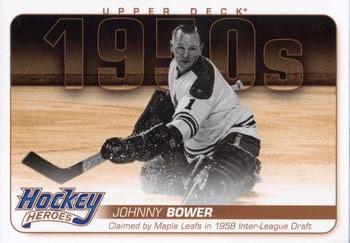 2011-12 Upper Deck - Hockey Heroes: 1950s #HH1 Johnny Bower  Front