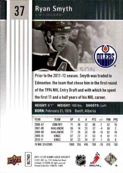 2011-12 SP Game Used #37 Ryan Smyth Back