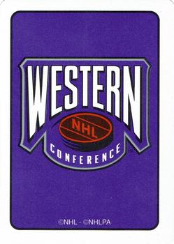 1995-96 Hoyle Western Conference Playing Cards #K♦ Gary Roberts Back