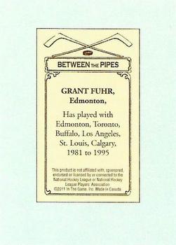 2010-11 In The Game Between The Pipes - 100 Years of Hockey Card Collecting #81 Grant Fuhr Back