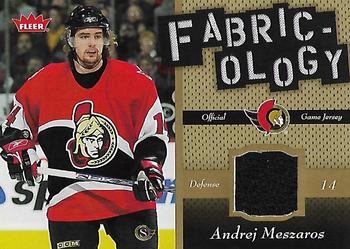 2006-07 Fleer - Fabricology #F-AM Andrej Meszaros Front