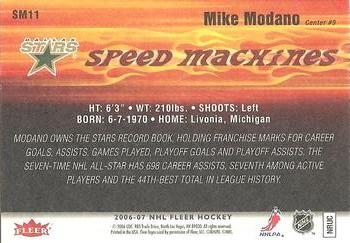 2006-07 Fleer - Speed Machines #SM11 Mike Modano Back