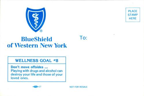 1992-93 Blue Shield Buffalo Sabres Postcards #NNO Wayne Presley Back