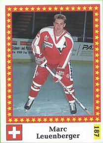1991 Semic Hockey VM (Swedish) Stickers #187 Marc Leuenberger Front