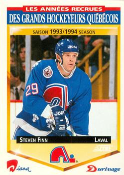 1993-94 Score Durivage #20 Steven Finn Front