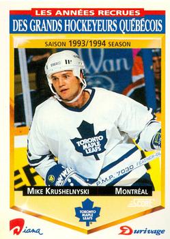 1993-94 Score Durivage #31 Mike Krushelnyski Front
