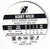 1994-95 POG Canada Games NHL #144 Bobby Holik Back
