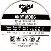 1994-95 POG Canada Games NHL #277 Andy Moog Back