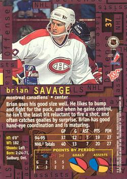 1995-96 Stadium Club - Members Only #37 Brian Savage Back