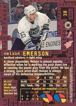 1995-96 Stadium Club - Members Only #38 Nelson Emerson Back