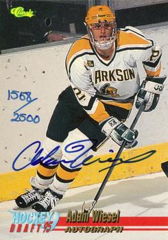 1995 Classic Hockey Draft - Autographs #NNO Adam Wiesel Front