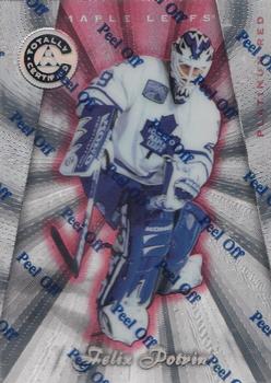 1997-98 Pinnacle Totally Certified - Platinum Red Promos #11 Felix Potvin Front