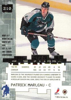 1999-00 Be a Player Millennium Signature Series - All-Star Fantasy Emerald #210 Patrick Marleau Back