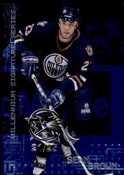1999-00 Be a Player Millennium Signature Series - All-Star Fantasy Sapphire #101 Sean Brown Front