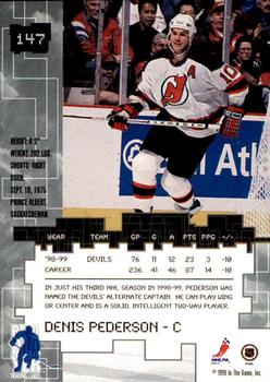 1999-00 Be a Player Millennium Signature Series - All-Star Fantasy Sapphire #147 Denis Pederson Back