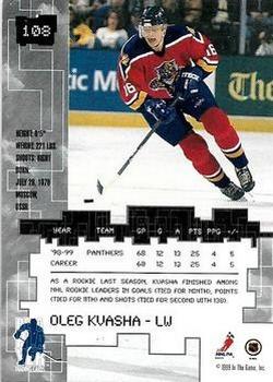 1999-00 Be a Player Millennium Signature Series - All-Star Fantasy Silver #108 Oleg Kvasha Back