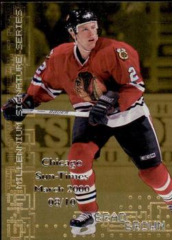 1999-00 Be a Player Millennium Signature Series - Chicago Sun-Times Gold #55 Brad Brown Front