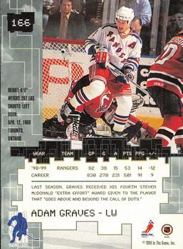 1999-00 Be a Player Millennium Signature Series - Chicago Sun-Times Gold #166 Adam Graves Back