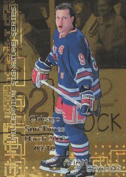 1999-00 Be a Player Millennium Signature Series - Chicago Sun-Times Gold #166 Adam Graves Front