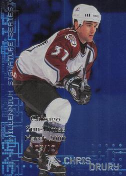 1999-00 Be a Player Millennium Signature Series - Chicago Sun-Times Sapphire #69 Chris Drury Front
