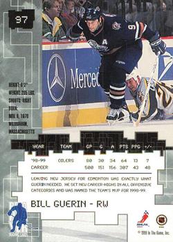 1999-00 Be a Player Millennium Signature Series - Chicago Sun-Times Sapphire #97 Bill Guerin Back