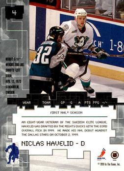 1999-00 Be a Player Millennium Signature Series - Toronto Spring Expo Ruby #4 Niclas Havelid Back