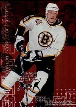 1999-00 Be a Player Millennium Signature Series - Toronto Spring Expo Ruby #21 Ken Belanger Front