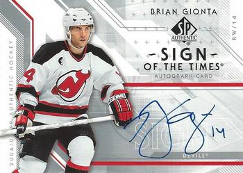 2006-07 SP Authentic - Sign of the Times #ST-BG Brian Gionta Front