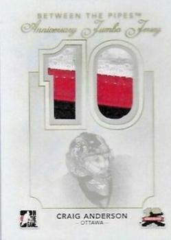 2011-12 In The Game Between The Pipes - Anniversary Jumbo Jersey #AJJ-01 Craig Anderson Front