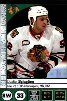 2008-09 Panini Stickers #161 Dustin Byfuglien Front