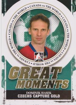 2011-12 In The Game Canada vs. The World - Great Moments #GM-11 Dominik Hasek Front