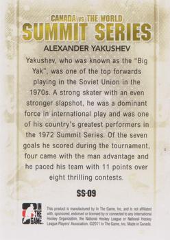 2011-12 In The Game Canada vs. The World - Summit Series #SS-09 Alexander Yakushev Back