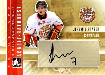 2011-12 In The Game Heroes and Prospects #A-JF Jeremie Fraser Front