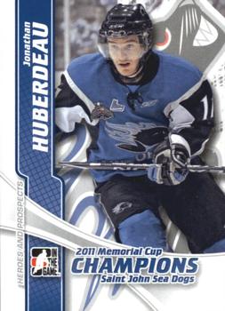 2011-12 In The Game Heroes and Prospects - Memorial Cup Champions #MC-01 Jonathan Huberdeau Front
