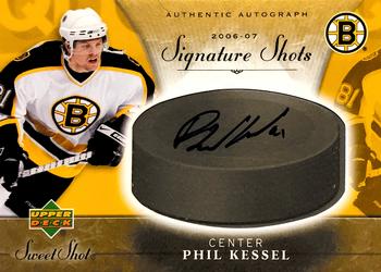 2006-07 Upper Deck Sweet Shot - Signature Shots/Saves #SS-PK Phil Kessel Front