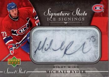 2006-07 Upper Deck Sweet Shot - Signature Shots/Saves Ice Signings #SSI-MR Michael Ryder Front